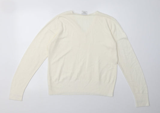 Womens UK Size 16 NEXT White Pullover Sweatshirt
