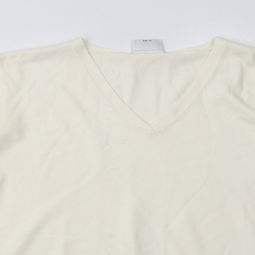 Womens UK Size 16 NEXT White Pullover Sweatshirt