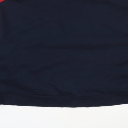 H&M Womens Blue  Cotton Henley Sweatshirt Size S