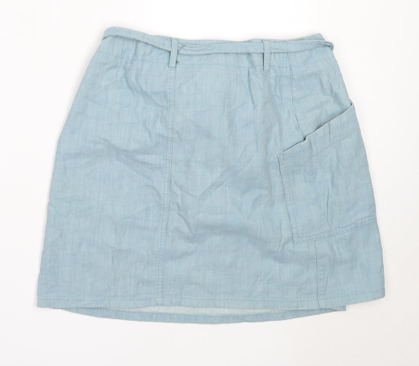 Gap Womens Blue  Cotton Mini Skirt Size S
