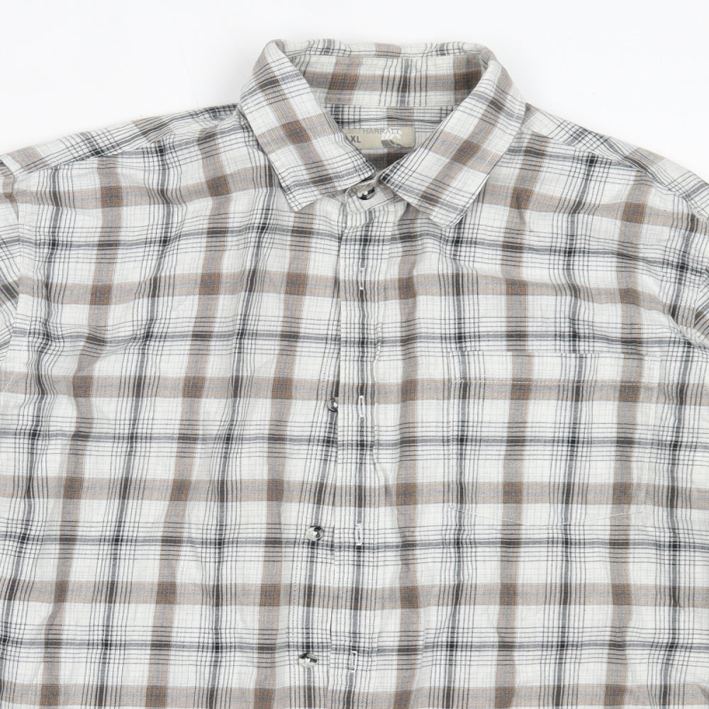 Mens UK Size XL Harratt Beige  Button-Up Long Sleeve Casual Shirt