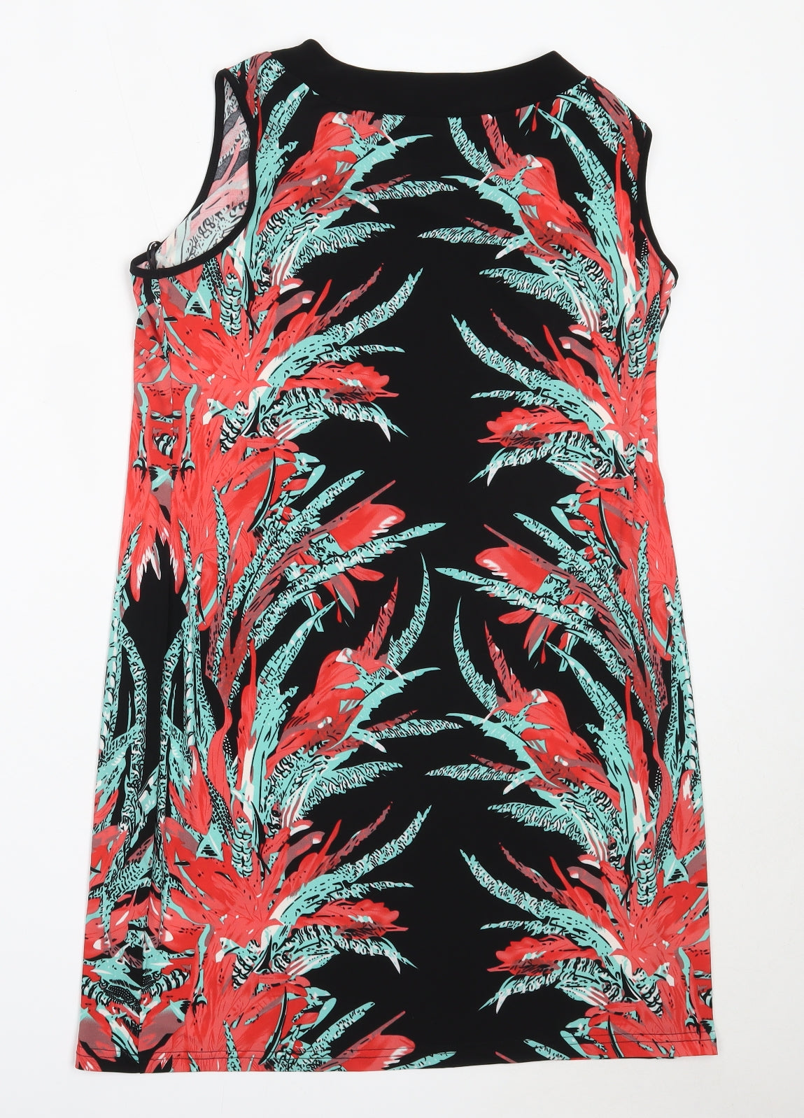 Klass Womens Black  Polyester Shift  Size M  Round Neck