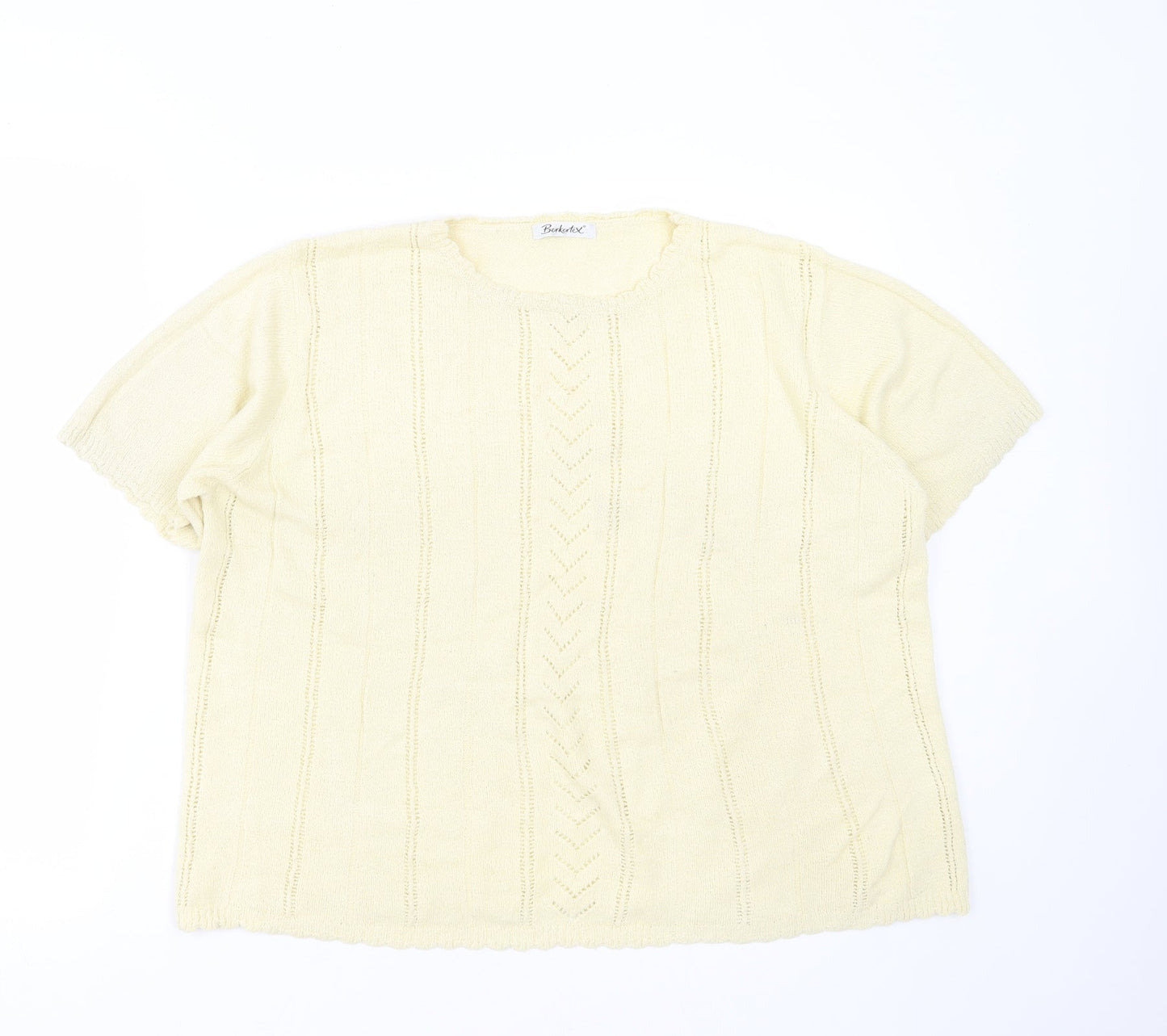 Womens UK Size 18 BERKETEX Yellow Pullover Jumper