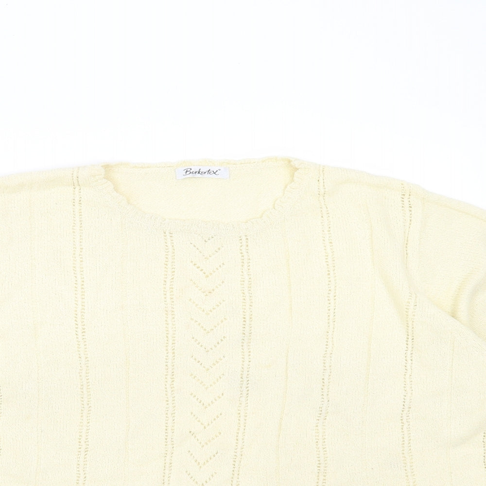 Womens UK Size 18 BERKETEX Yellow Pullover Jumper