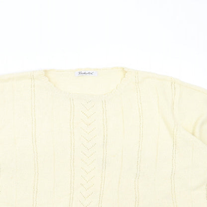 Womens UK Size 18 BERKETEX Yellow Pullover Jumper