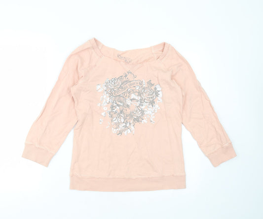 Womens UK Size 12 Marks and Spencer Pink Pullover Sweatshirt