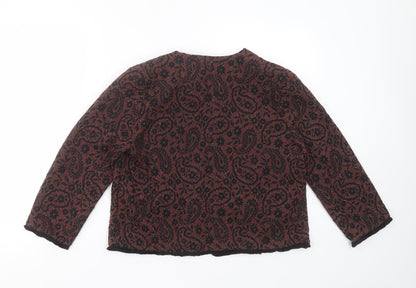 Womens UK Size 14 Marks and Spencer Red Cardigan Jumper