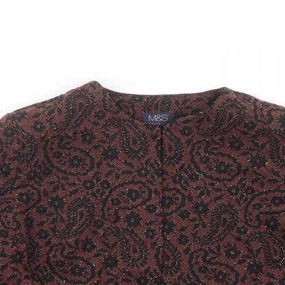 Womens UK Size 14 Marks and Spencer Red Cardigan Jumper
