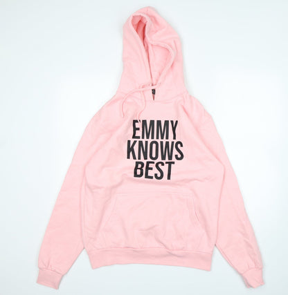 De-Lux Womens Pink  Cotton Pullover Hoodie Size S   - Emmy Knows Best