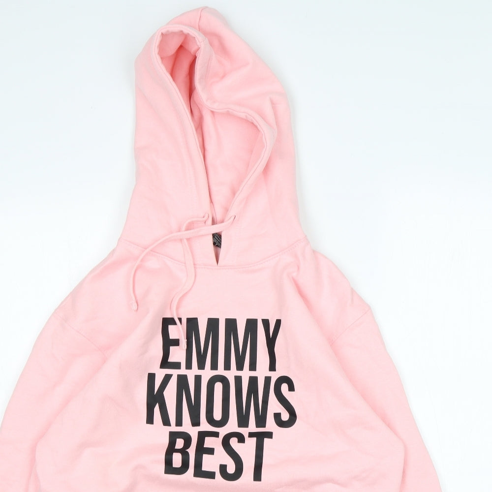 De-Lux Womens Pink  Cotton Pullover Hoodie Size S   - Emmy Knows Best