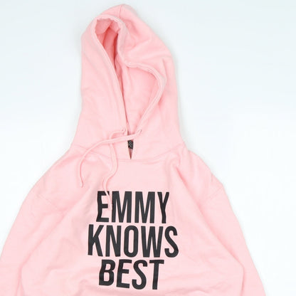 De-Lux Womens Pink  Cotton Pullover Hoodie Size S   - Emmy Knows Best