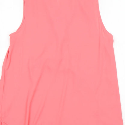 Womens UK Size 12 New Look Pink Basic Blouse