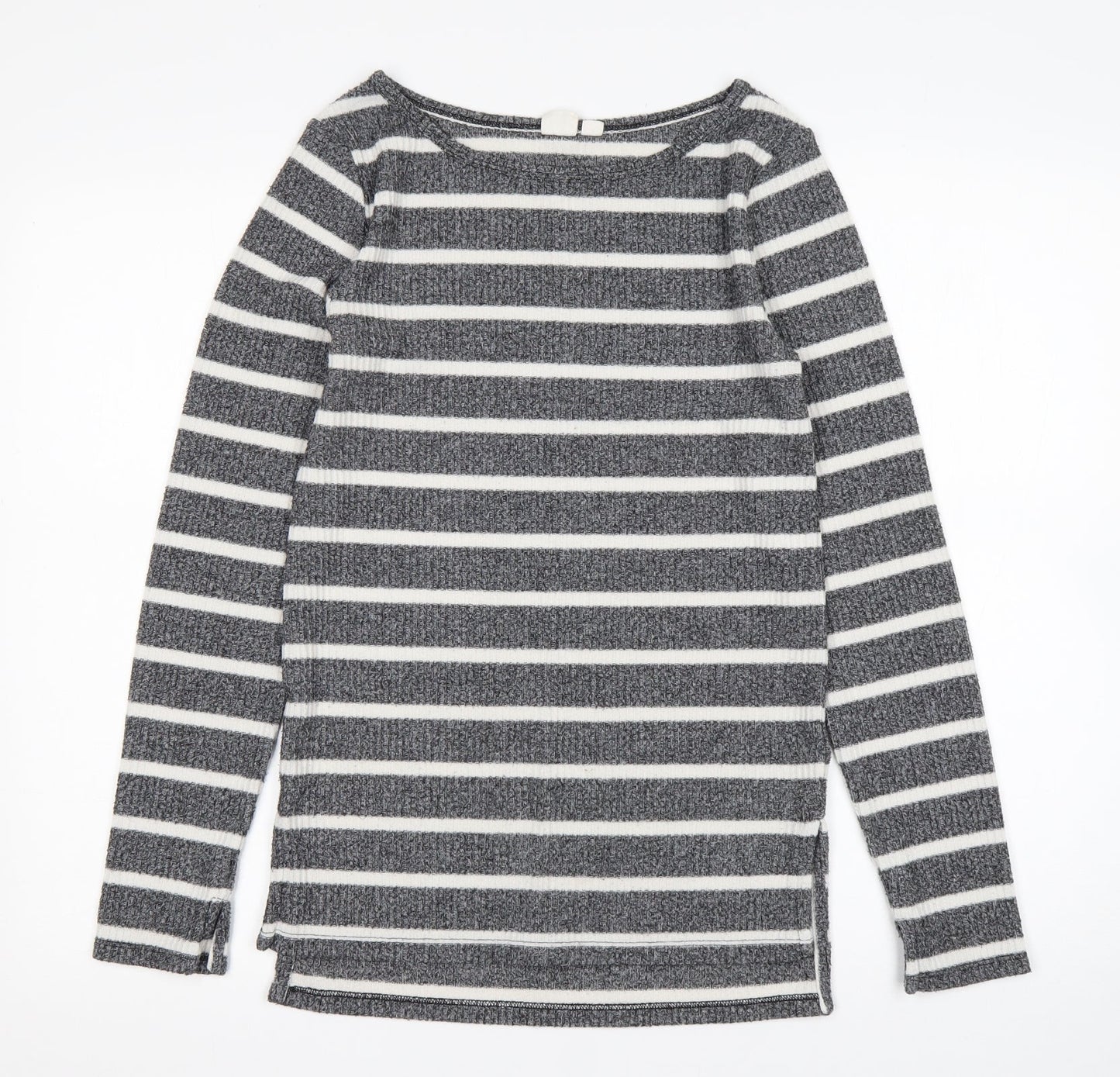 Gap Womens Multicoloured Round Neck Striped Polyester Pullover Jumper Size XS