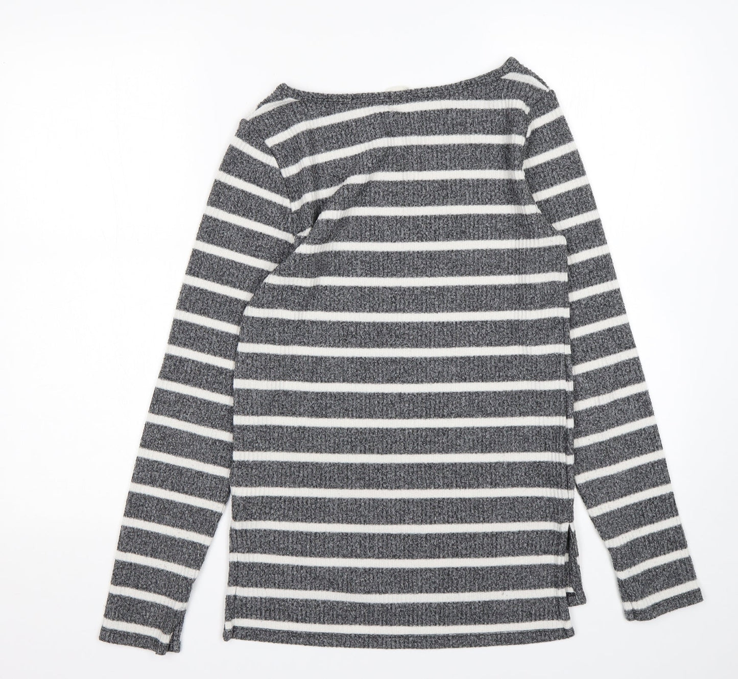 Gap Womens Multicoloured Round Neck Striped Polyester Pullover Jumper Size XS