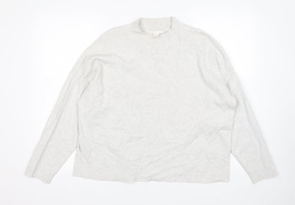 Womens UK Size L H&M Grey Pullover Jumper