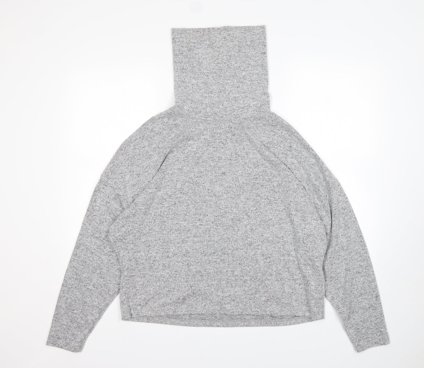 Primark Womens Grey Roll Neck  Polyester Pullover Jumper Size M