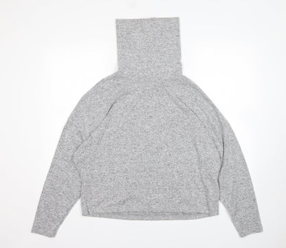 Primark Womens Grey Roll Neck  Polyester Pullover Jumper Size M