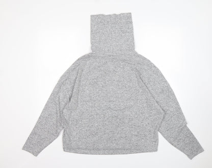 Primark Womens Grey Roll Neck  Polyester Pullover Jumper Size M