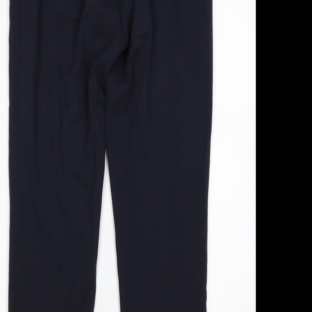 Womens UK Size 8 M&S Regular Fit  Blue Trousers