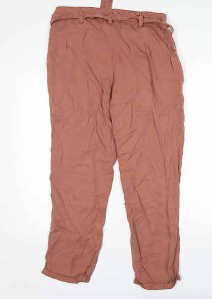 George Womens Pink  Lyocell Mom Jeans Size 14 L27 in Regular