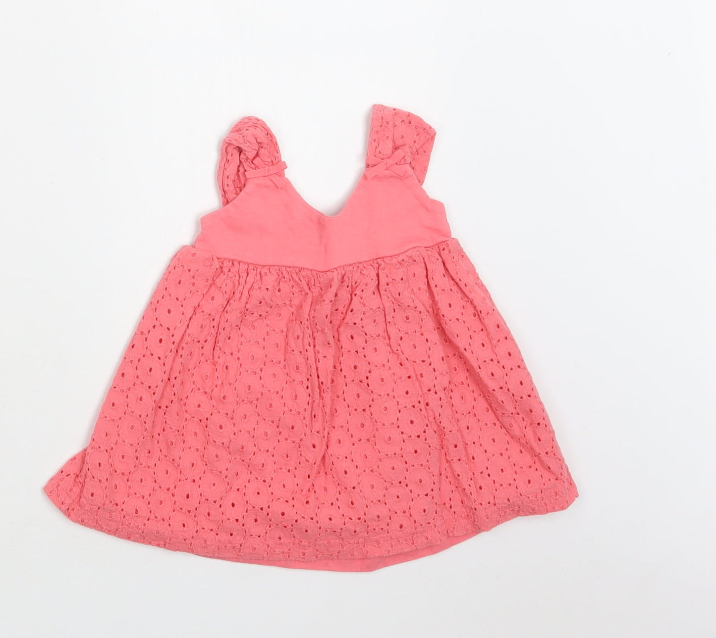 Gillian's Closet Baby Pink  Cotton A-Line  Size 6-9 Months  Round Neck