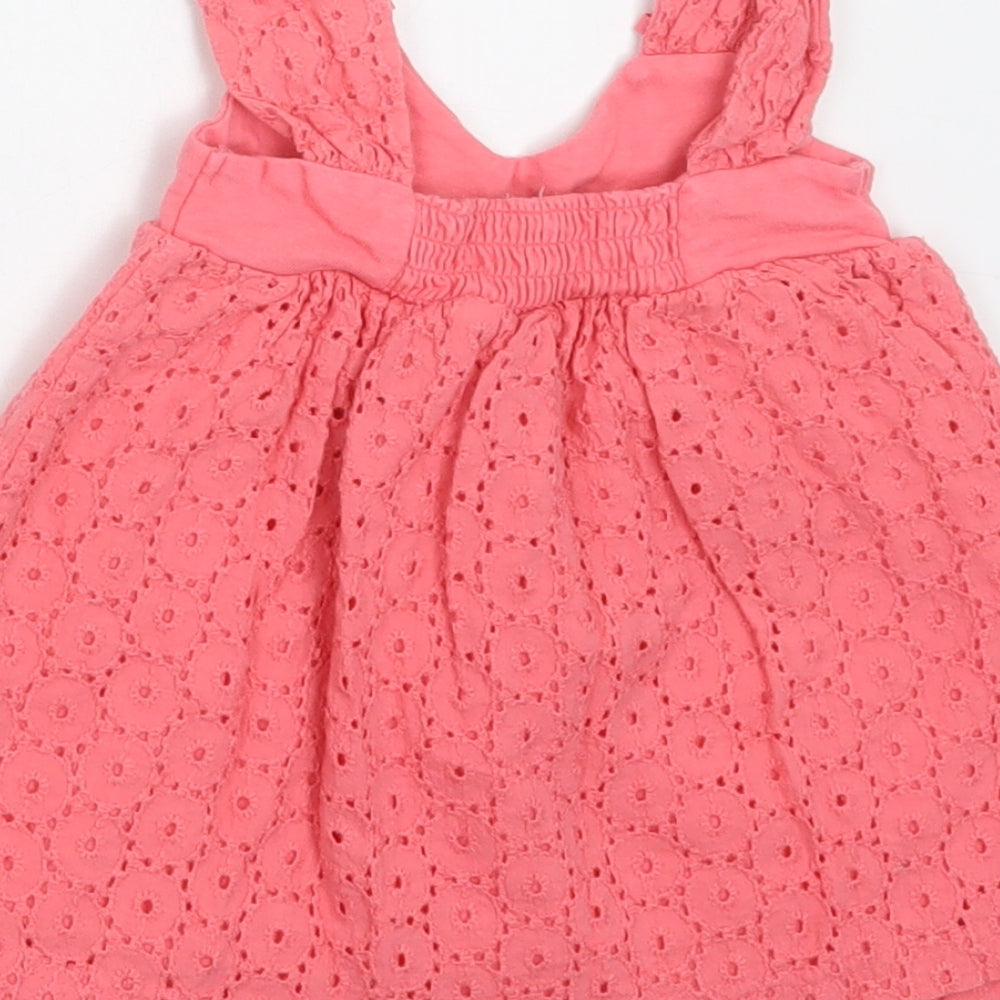 Gillian's Closet Baby Pink  Cotton A-Line  Size 6-9 Months  Round Neck