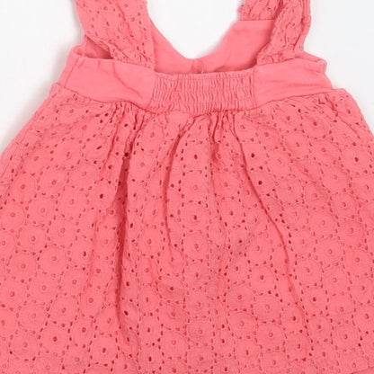Gillian's Closet Baby Pink  Cotton A-Line  Size 6-9 Months  Round Neck