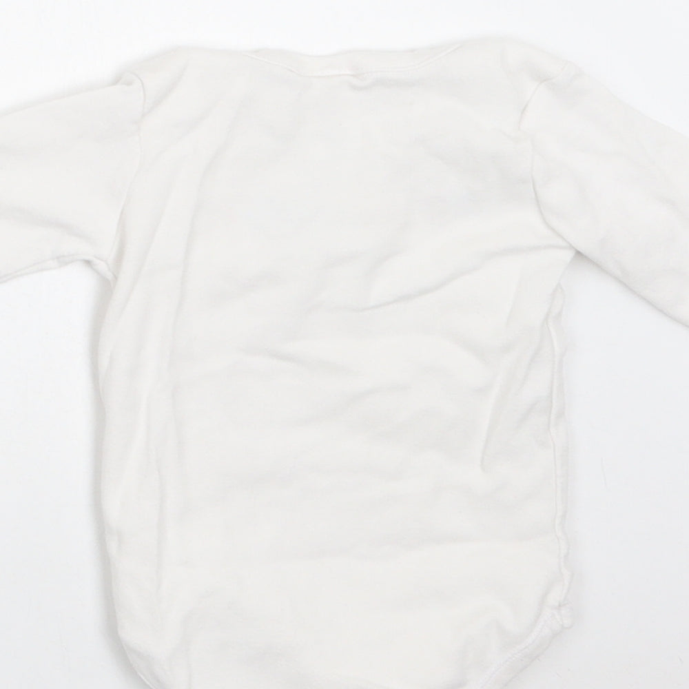 Gymboree Baby White  Cotton Romper One-Piece Size 6-9 Months  Snap - I Love Grandpa