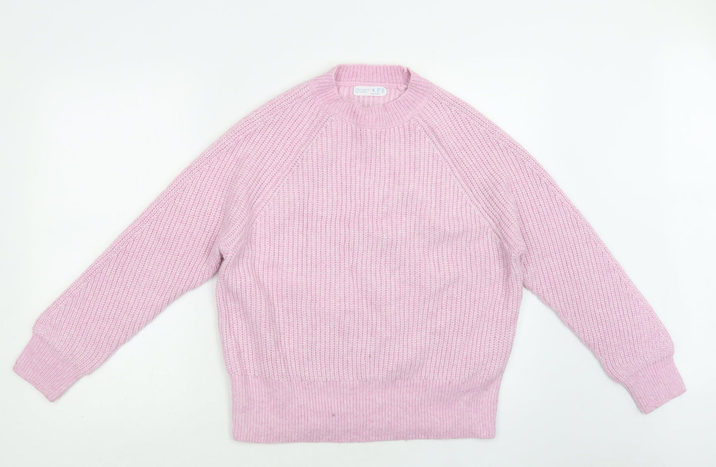 Primark Womens Purple Mock Neck  Acrylic Pullover Jumper Size S