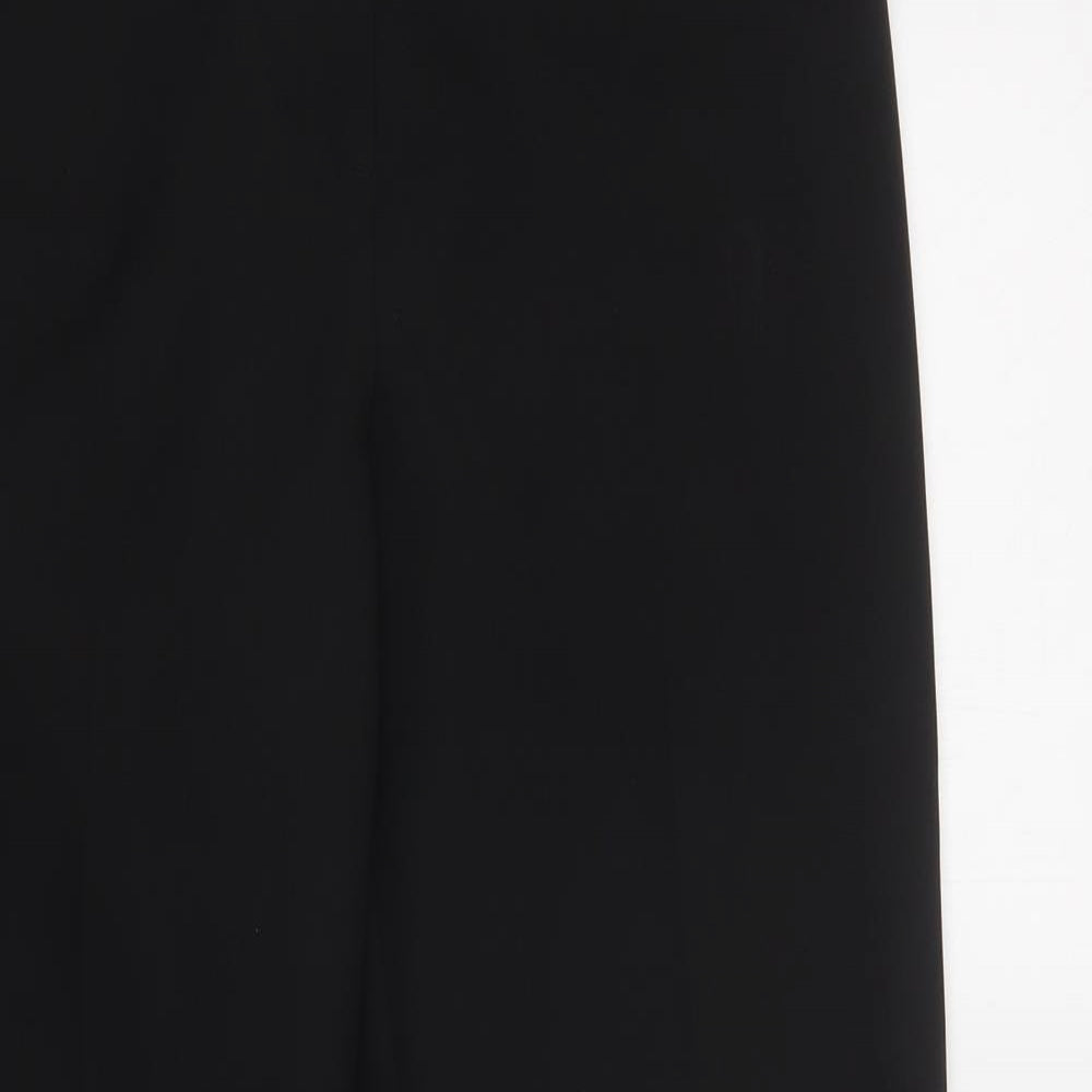 George Womens Black  Polyester Dungarees Trousers Size 12 L29 in Regular Hook & Loop