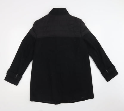 George Womens Black   Biker Coat Size 12  Zip