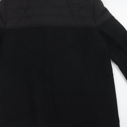 George Womens Black   Biker Coat Size 12  Zip