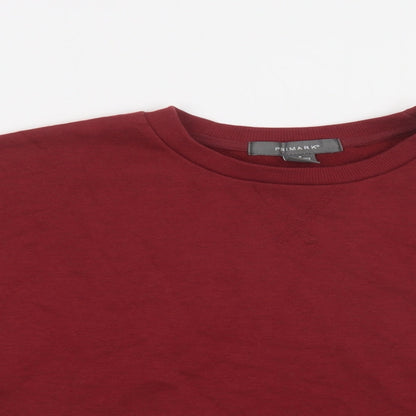 Primark Womens Red  Polyester Pullover Sweatshirt Size 12