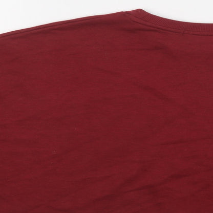 Primark Womens Red  Polyester Pullover Sweatshirt Size 12