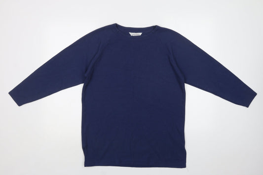 Instyle Womens Blue Crew Neck  Polyester Pullover Jumper Size M