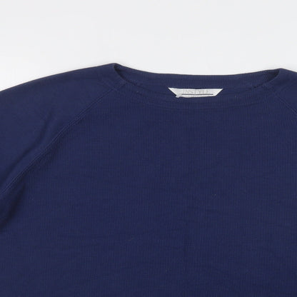Instyle Womens Blue Crew Neck  Polyester Pullover Jumper Size M