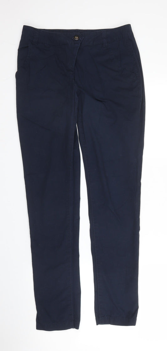 Womens UK Size 6 Dorothy Perkins Regular Fit Chino Blue Trousers