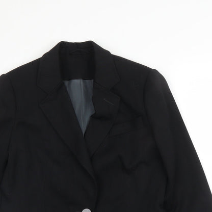 Dorothy Perkins Womens Black Striped Viscose Jacket Blazer Size 12