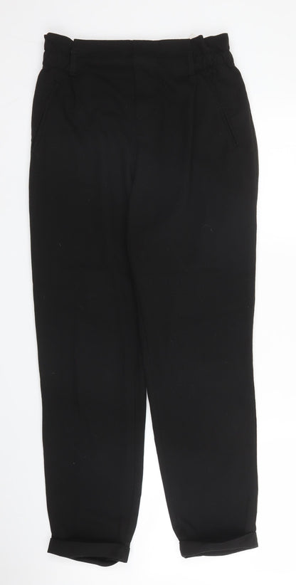 Trafaluc Womens Black  Viscose Trousers  Size M L25 in Regular