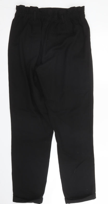 Trafaluc Womens Black  Viscose Trousers  Size M L25 in Regular