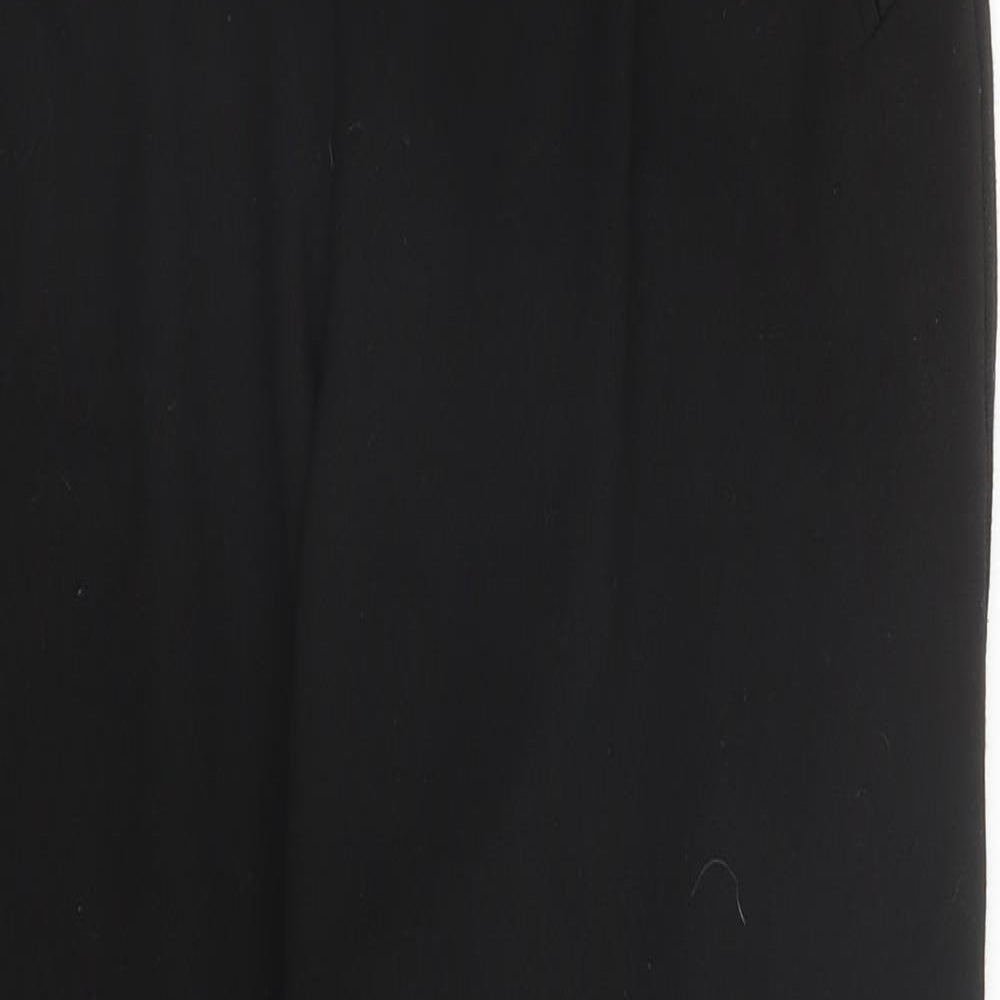 Trafaluc Womens Black  Viscose Trousers  Size M L25 in Regular