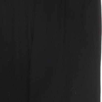 Trafaluc Womens Black  Viscose Trousers  Size M L25 in Regular