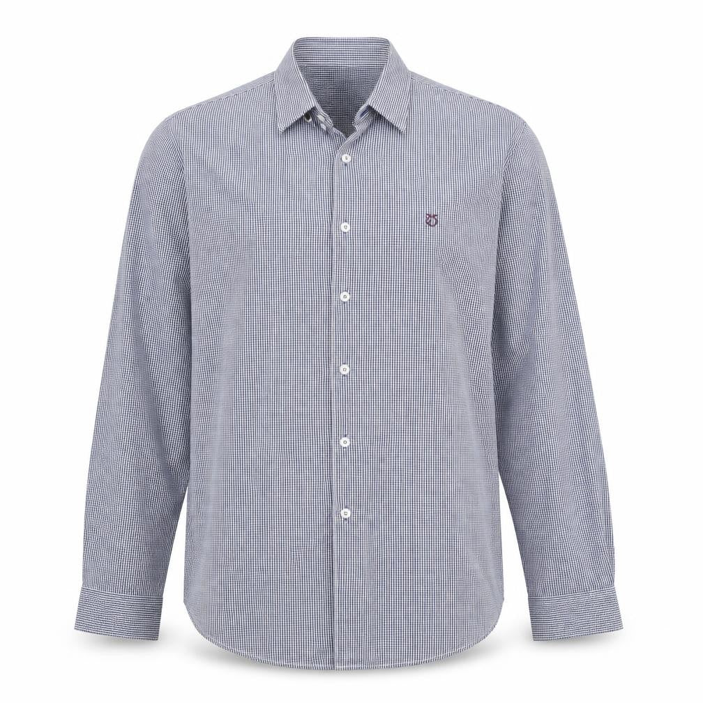 Mens UK Size 2XL Peter Worth Blue  Button-Up Long Sleeve Casual Shirt