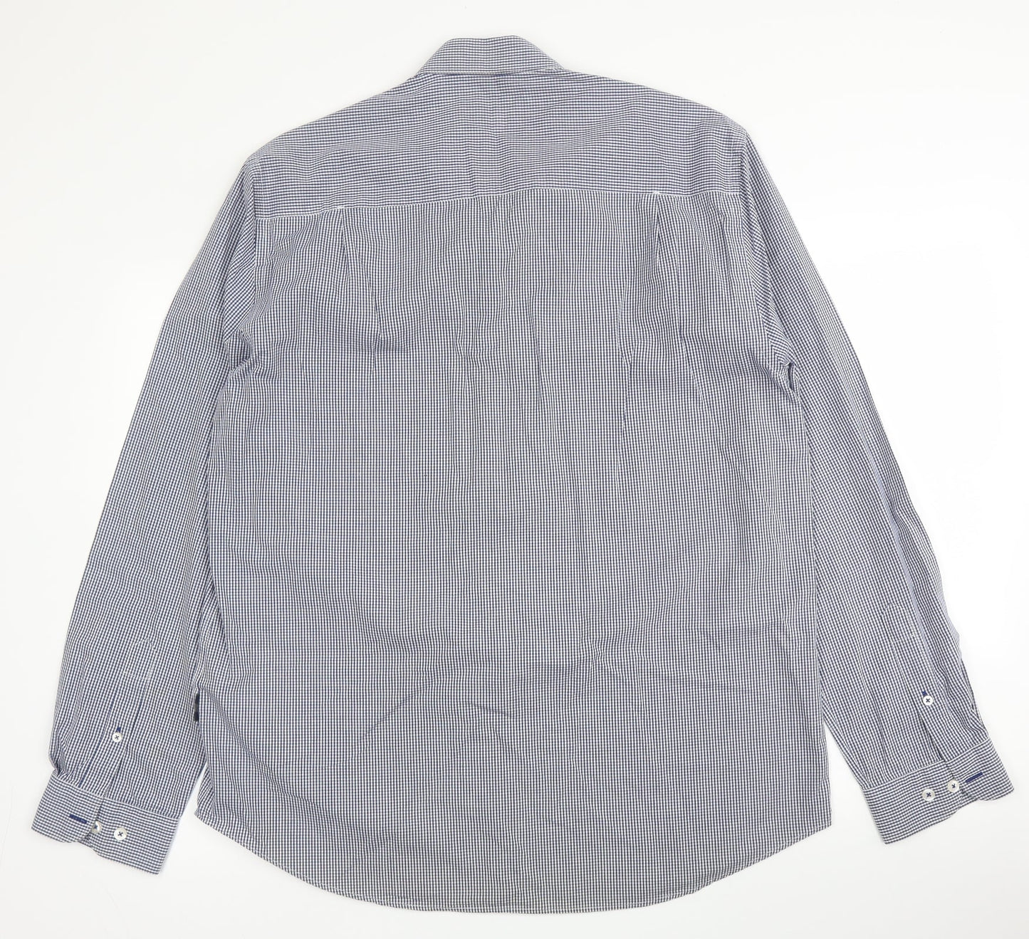 Mens UK Size 2XL Peter Worth Blue  Button-Up Long Sleeve Casual Shirt