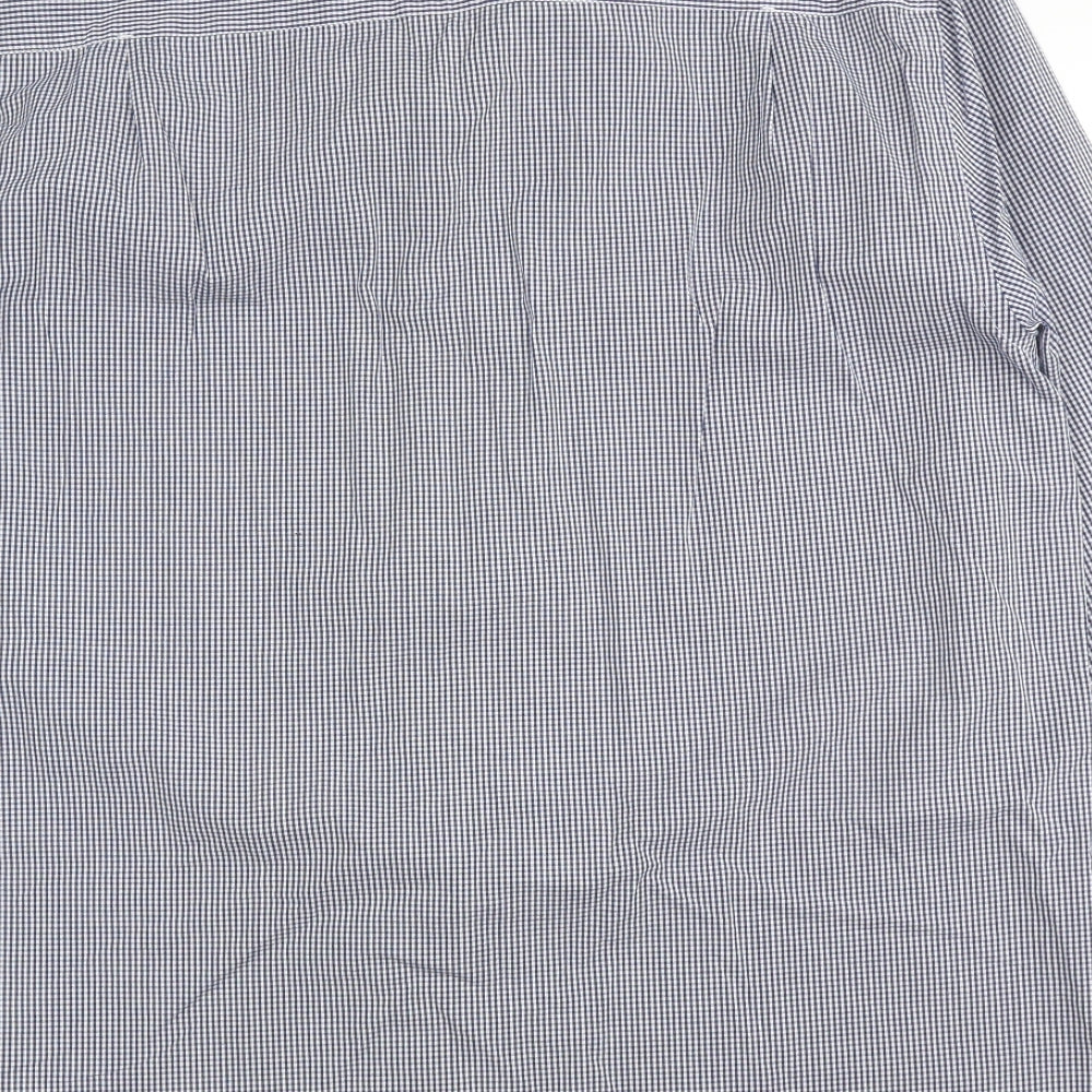 Mens UK Size 2XL Peter Worth Blue  Button-Up Long Sleeve Casual Shirt