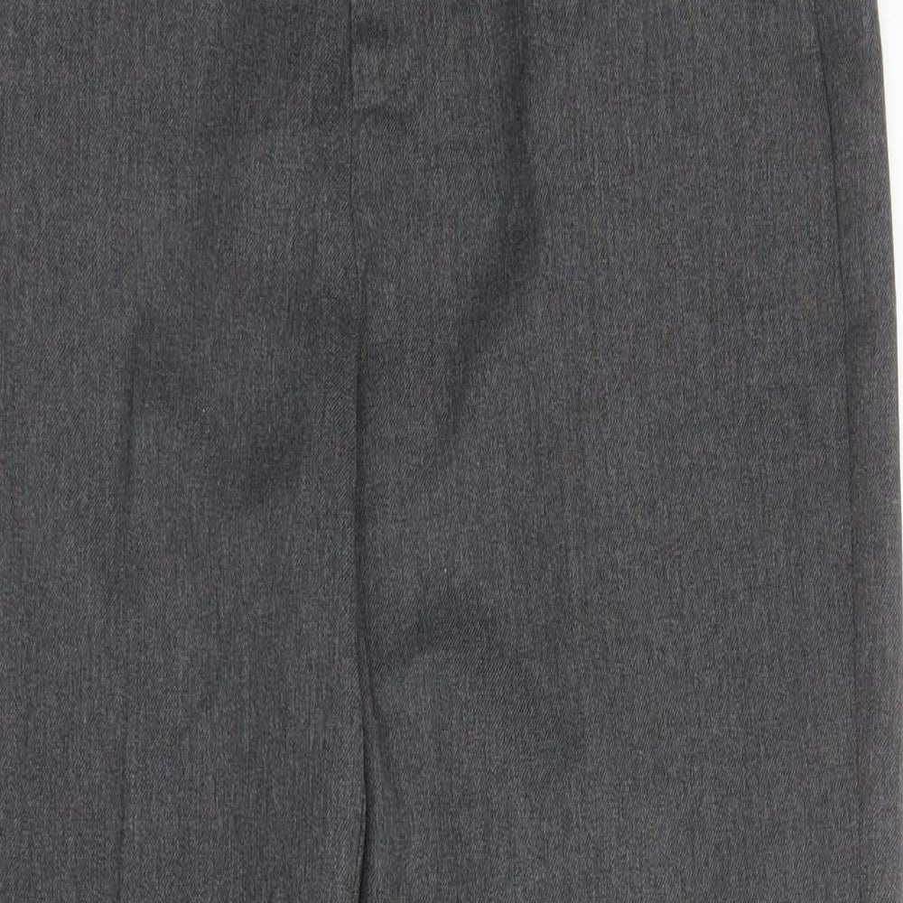 Urban Outlaws Boys Grey  Viscose Carpenter Trousers Size 11 Years L25 in Regular Zip