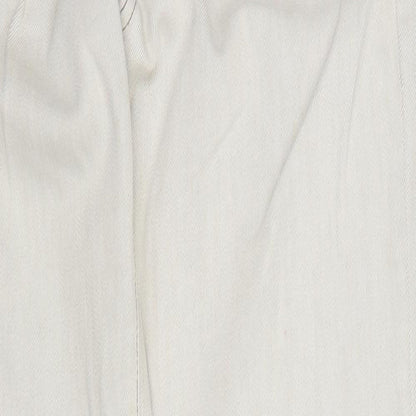 River Island Womens Beige  Cotton Tapered Jeans Size 10 L30 in Regular Zip