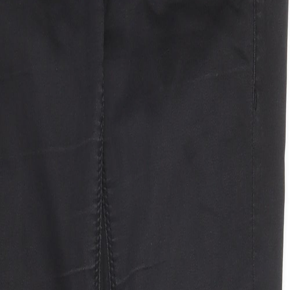 Topshop Womens Black  Cotton Skinny Jeans Size 28 in L32 in Regular Zip