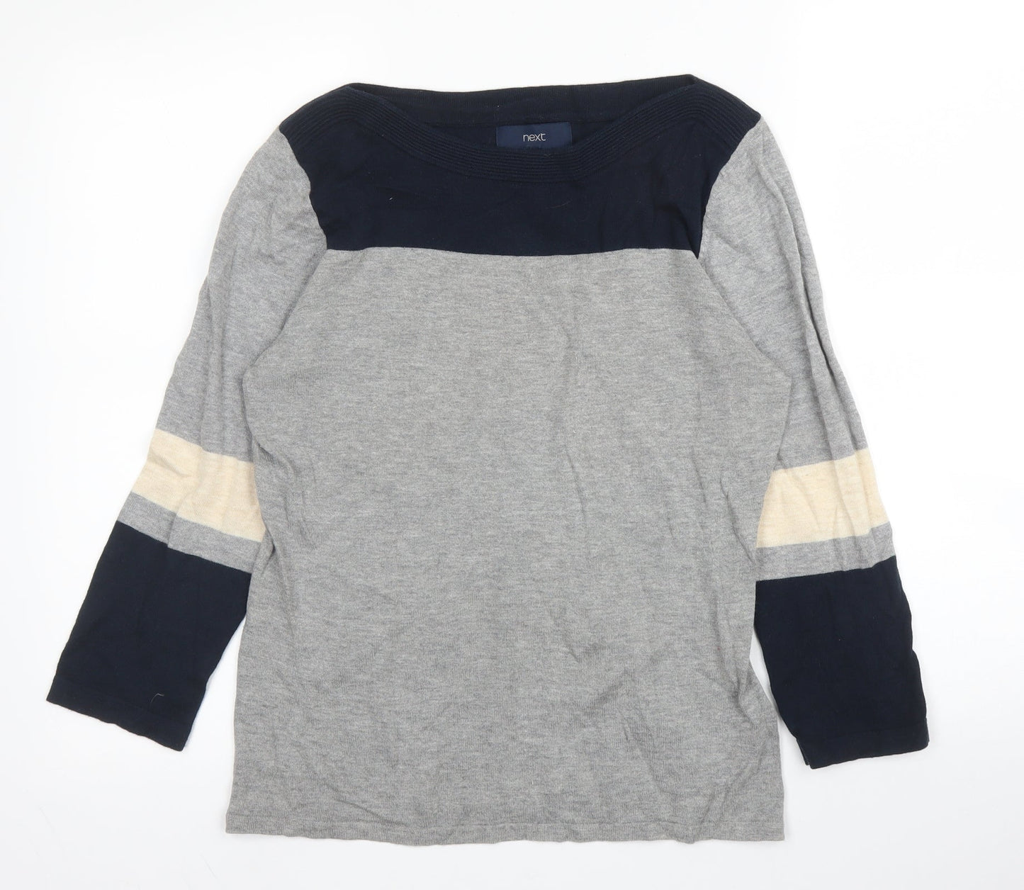 Womens UK Size 10 NEXT Grey Pullover Jumper