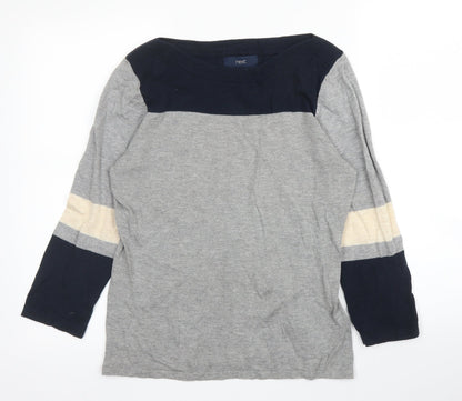 Womens UK Size 10 NEXT Grey Pullover Jumper